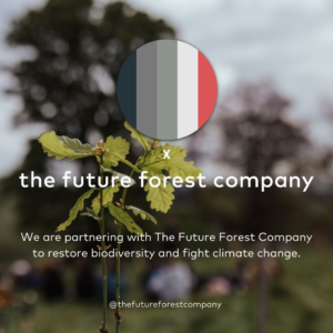 Image stating that Ademti Software is partnering with the Future Forest company on their biodiversity projects and fighting climate change.